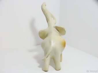 Bardzo realistyczna figurka dużego słonia 32 cm misternie rz - 4