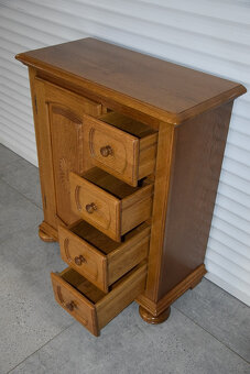 komoda z drewna dębowego - jak nowa - 4