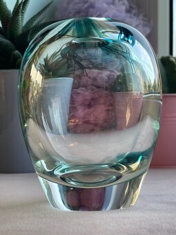 Szklany wazon szkło artystyczne kolekcjonerskie - 4