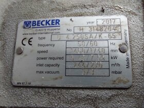 Pompa próżniowa Beckert U 4.250SA/k-65 - 4