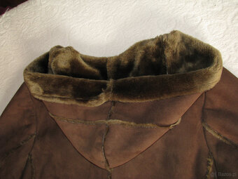 Elegancki kożuszek damski z kapturem, rozm. XXL - 4