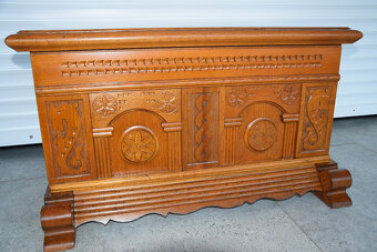 skrzynia dębowa - jak nowa - 4