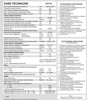 Szlifierka uniwersalna do wałków i otworów RUP 28 X 1000 FMT - 4