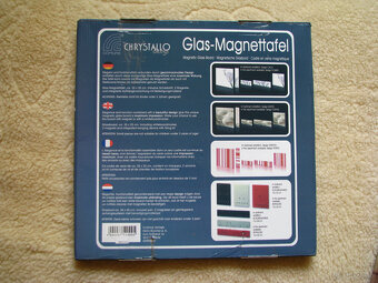 Szklana tablica suchościeralno-magnetyczna 35x35 cm pisak - 4