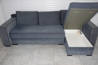 kanapa narożna z funkcją spania - 4