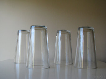 Wysoka szklanka transparentna 0,5 l pokal szklany kufel 4szt - 4