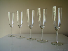 Krystaliczne lampki - kieliszki na wino, szampanówki 5 szt - 4
