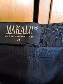 Czarna elegancka sukienka rozmiar 42 firmy Makalu - 4