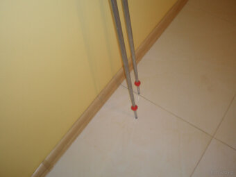 Sprzedam kijki narciarskie 125 cm., używane, stan dobry. - 4