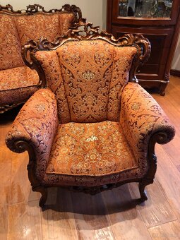 Sofa i dwa fotele ludwik - 4