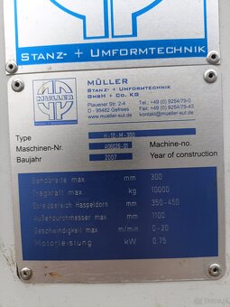 ODWIJAK, ROZWIJAK do blachy, taśmy Muller Niemcy - 4