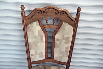 krzesła dębowe 6 sztuk - jak nowe - 4