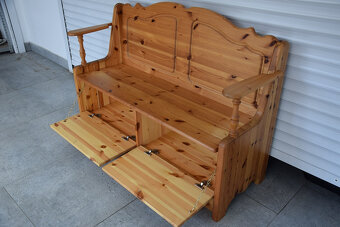 ławka z drewna sosnowego - super stan - 4