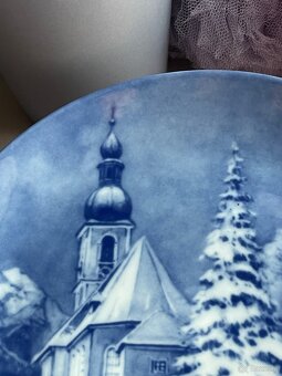 Talerz Kolekcjonerski 1984 Kobalt  Vintage - 4