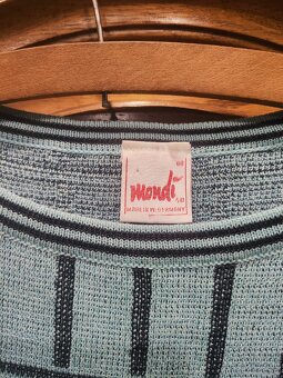 Sweterek miętowy we wzory rozm. L/40 MONDI - 4