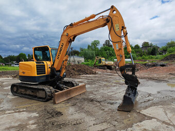 Hyundai 80 cr 9 A Koparka gąsienicowa pług - 4