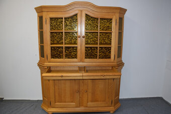 kredens z drewna dębowego - jak nowy - 4