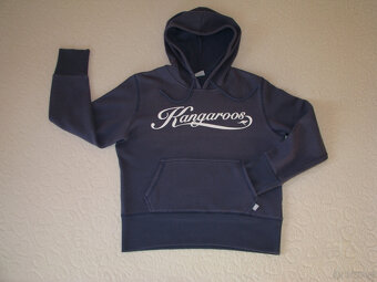 Kangaroos granatowa bluza kangurka wciągana z kapturem z log - 4
