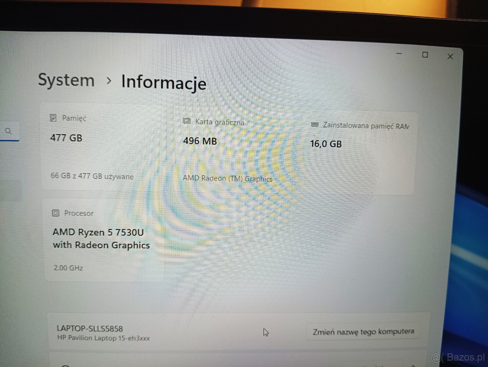 Sprzedam Laptop hp pavilion 15 Windows 11 Home - 5