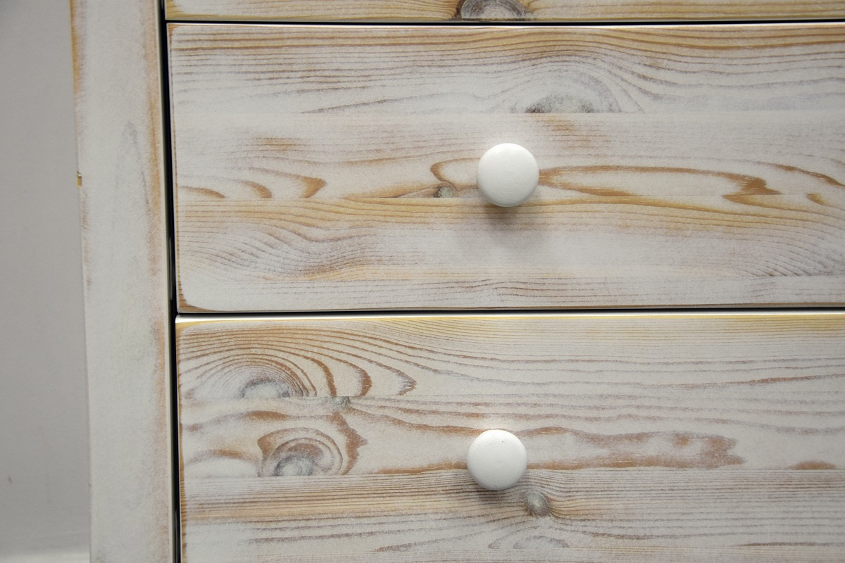 komoda z szufladami z drewna sosnowego - jak nowa - 5