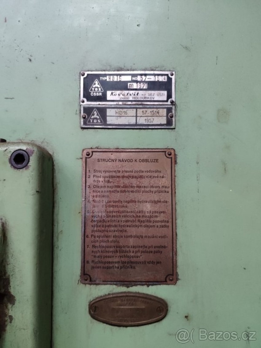 Strugarka Kovosvit HD16 - rok 1957 - 5