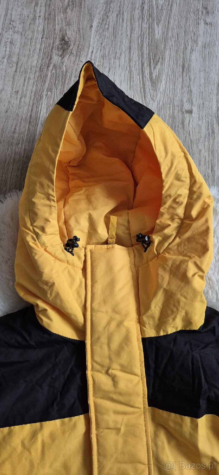 Pull&Bear Żółto-Czarna kurtka kangurek męska rozm. M - 5