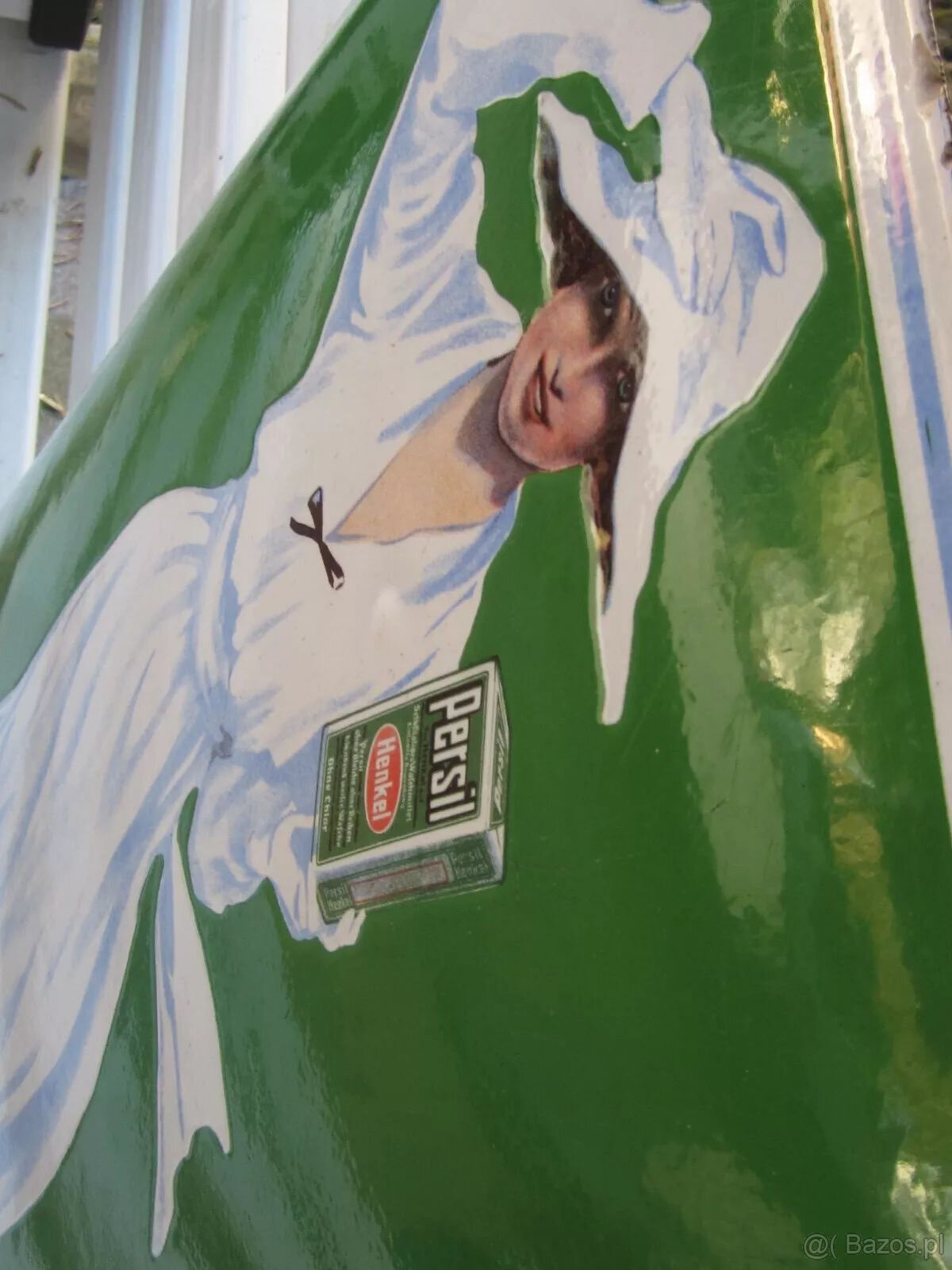 Stary szyld emaliowany Persil, 40x60 cm, w bardzo dobrym sta - 5