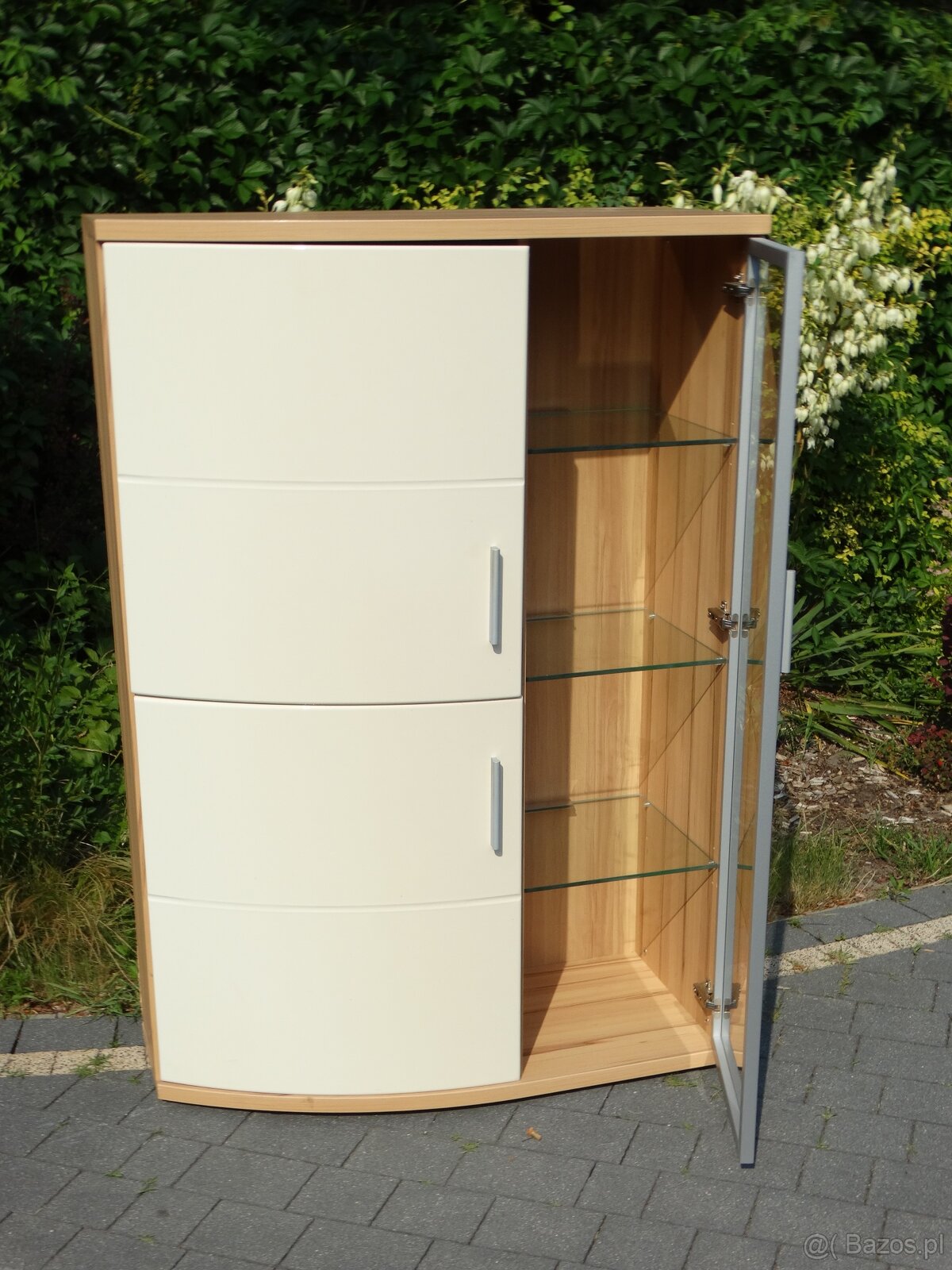 Zestaw mebli + stół szklano-drewniany - 5