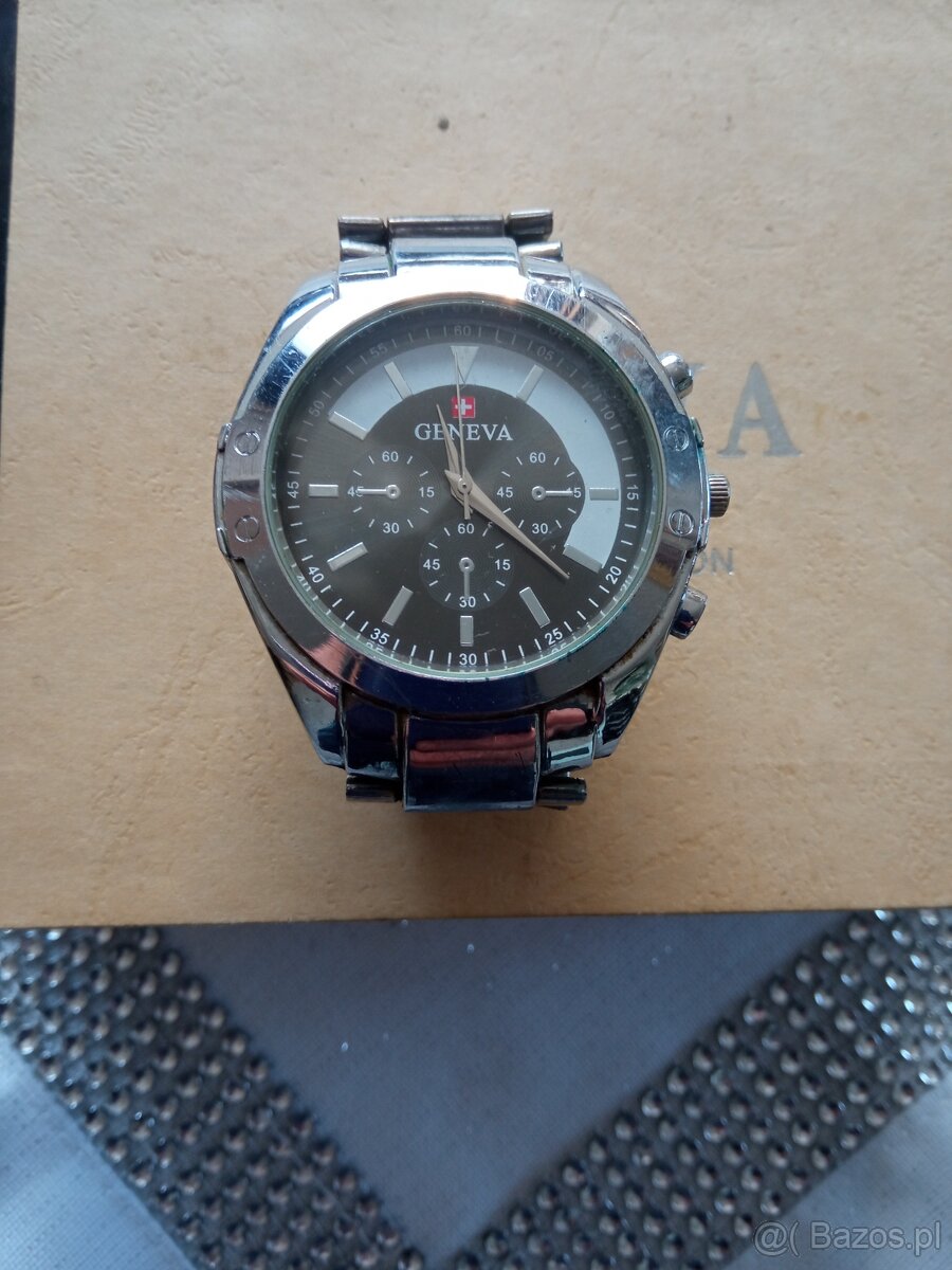 ZEGAREK GENEVA glassic ccolection ze stali szlachetnej stan - 5