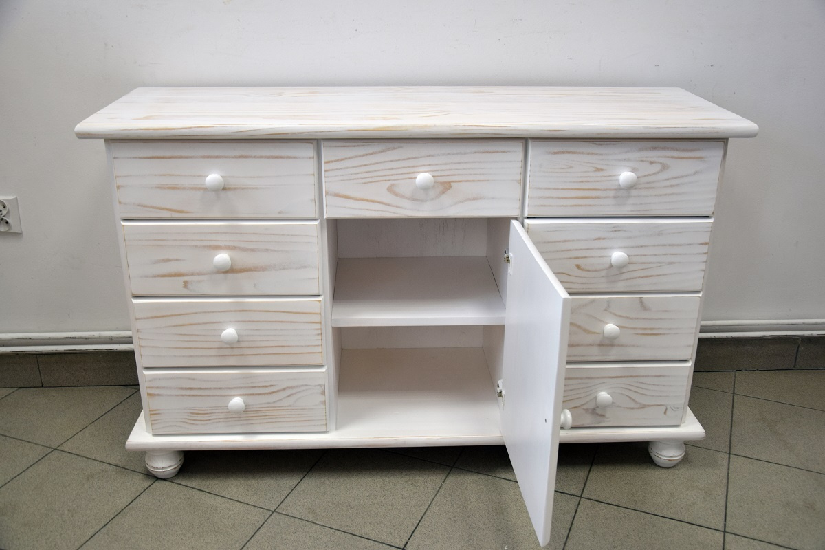 komoda z drewna sosnowego - jak nowa - 5