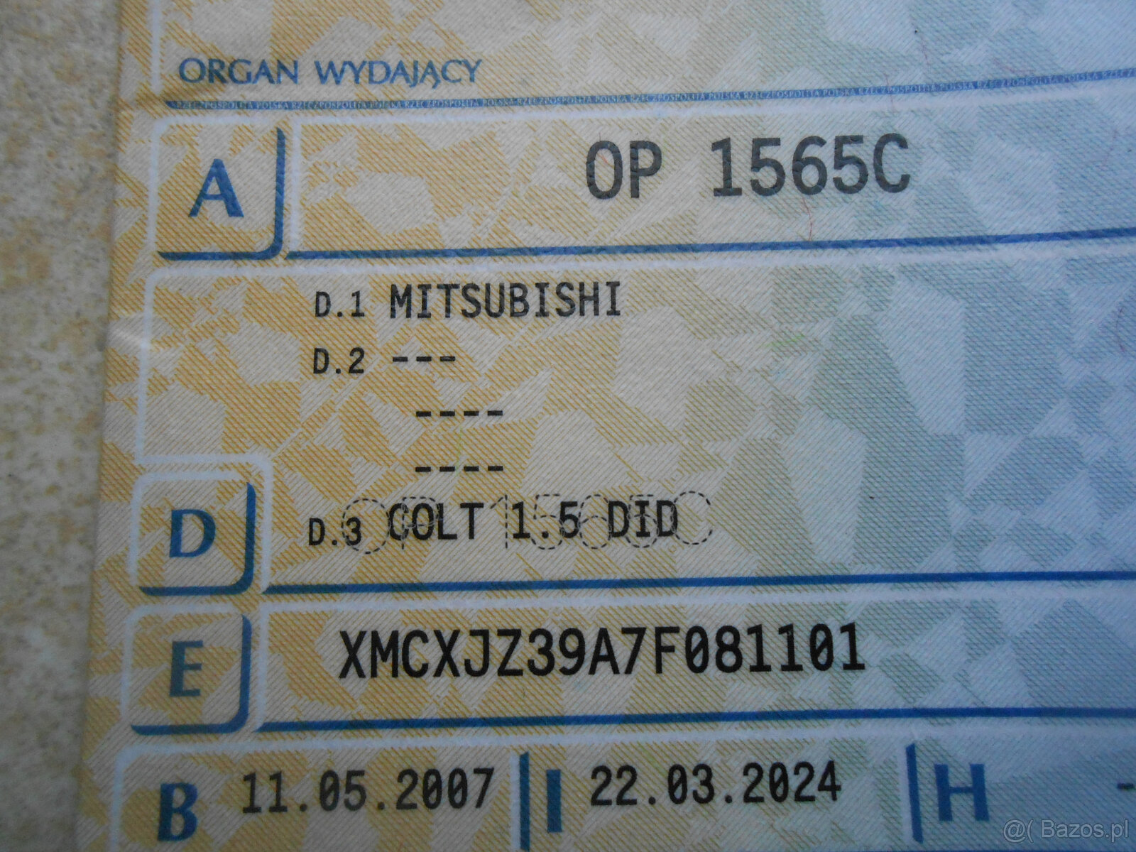 mitsubishi COLT 1,5did diesel 2007r 95km AUTOMAT - 5