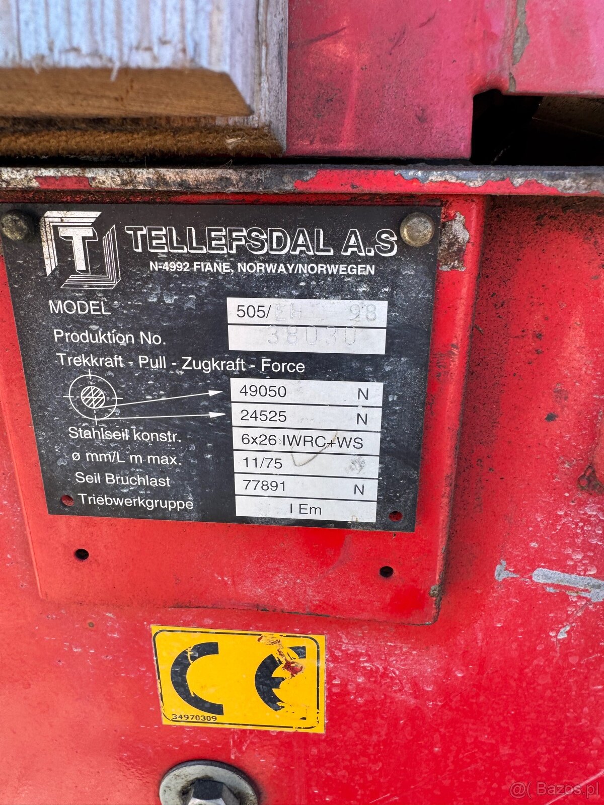 Wciągarka na pilota 5,5t - 5