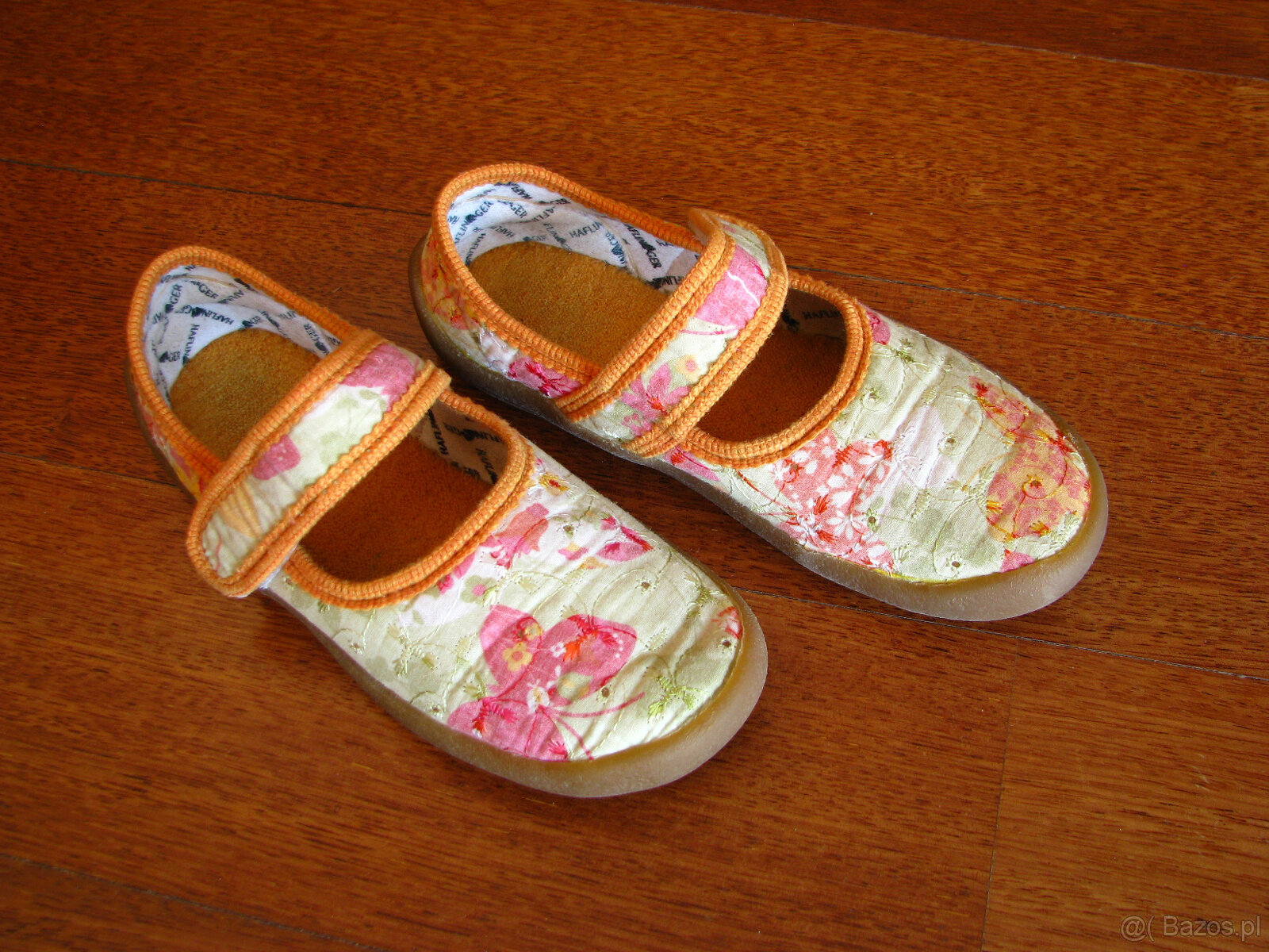 Kolorowe balerinki - kapcie Haflinger dla dziewczynki r. 34 - 5