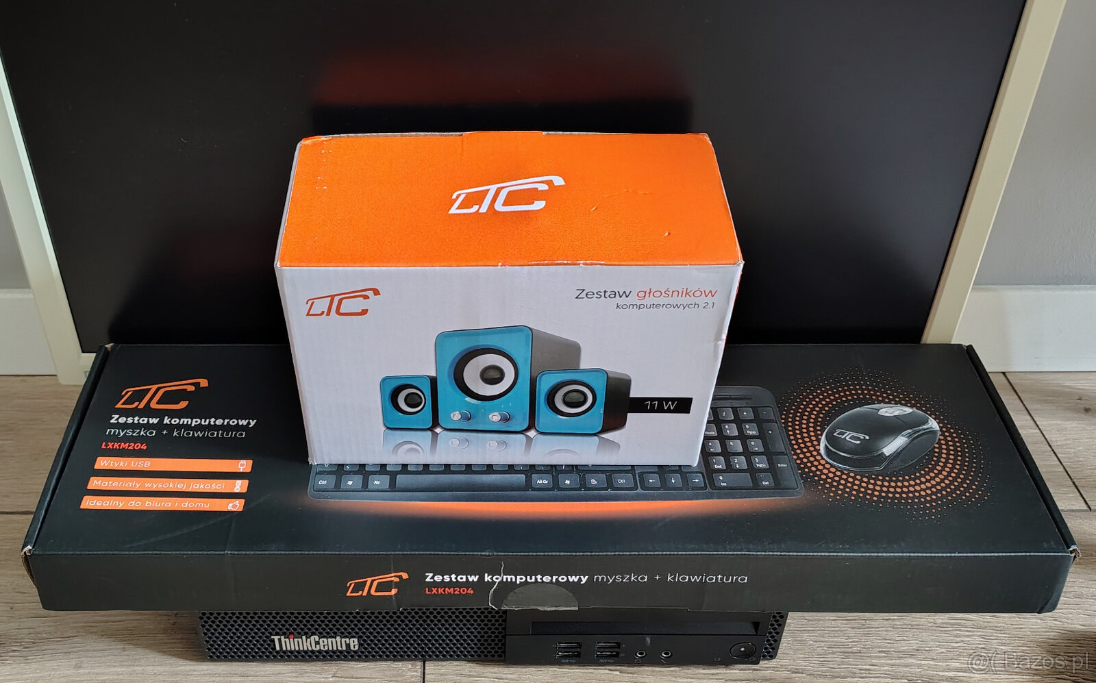 Komputer Lenovo+Monitor+Myszka+Słuchawki+WiFi-100% SPRAWNE - 5