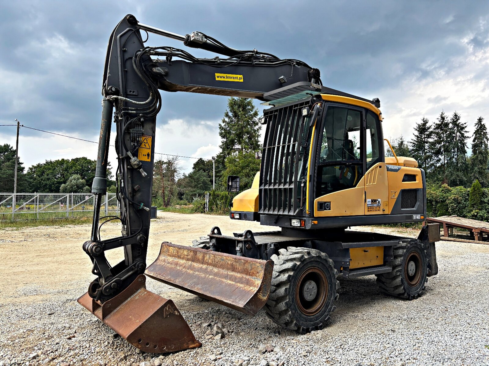 Volvo EW140D KOPARKA KOŁOWA 2015R | JCB HD110WT 4F, JCB Hydr - 5