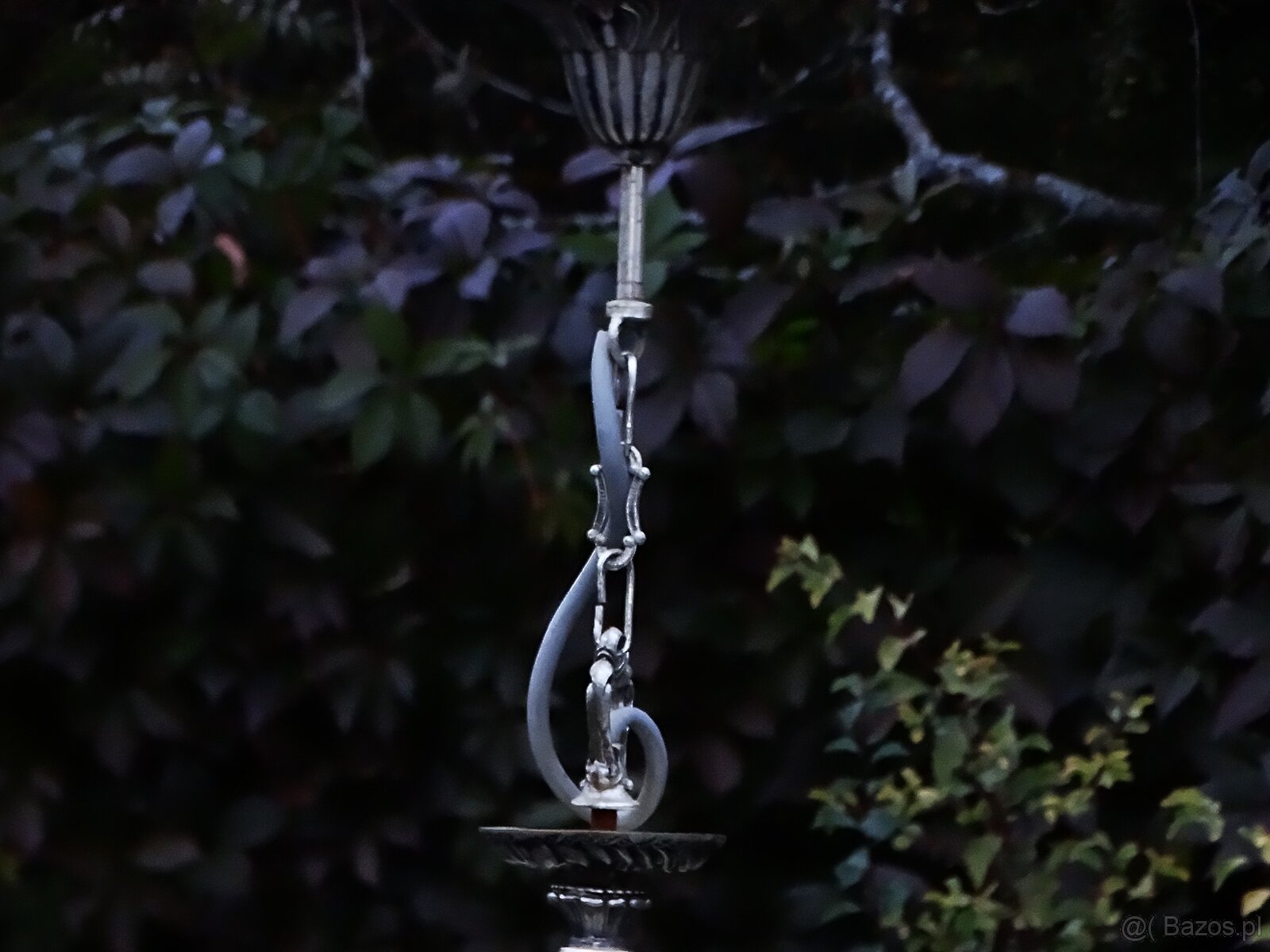 Rustykalny wiszący żyrandol świecznikowy. - 5