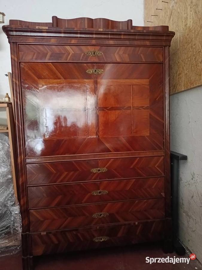 Oryginalna sekretera Biedermeier - 5
