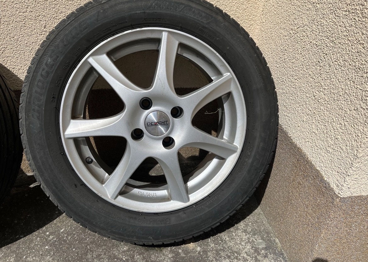 Komplet kół letnich Bridgestone + felgi aluminiowe Dezent 16 - 5