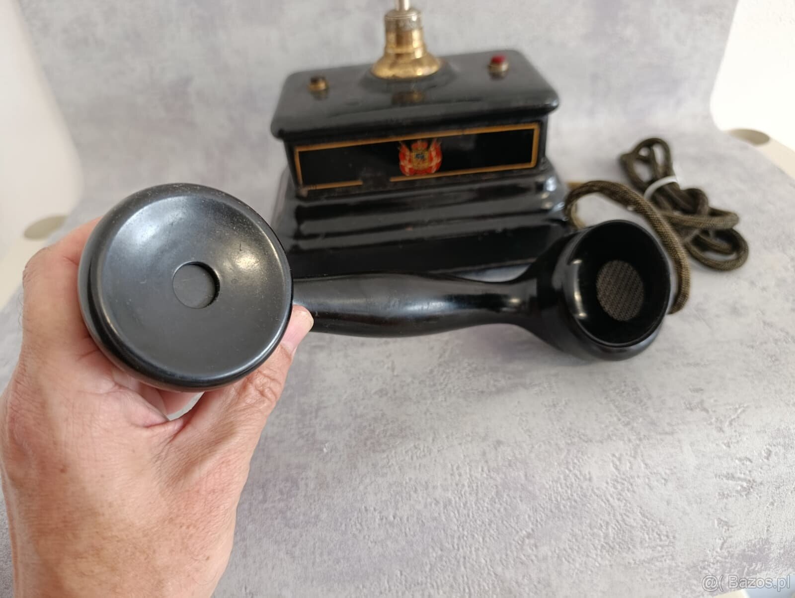 Bardzo stary duński telefon Jydsk z poczty w Kopenhadze. - 5