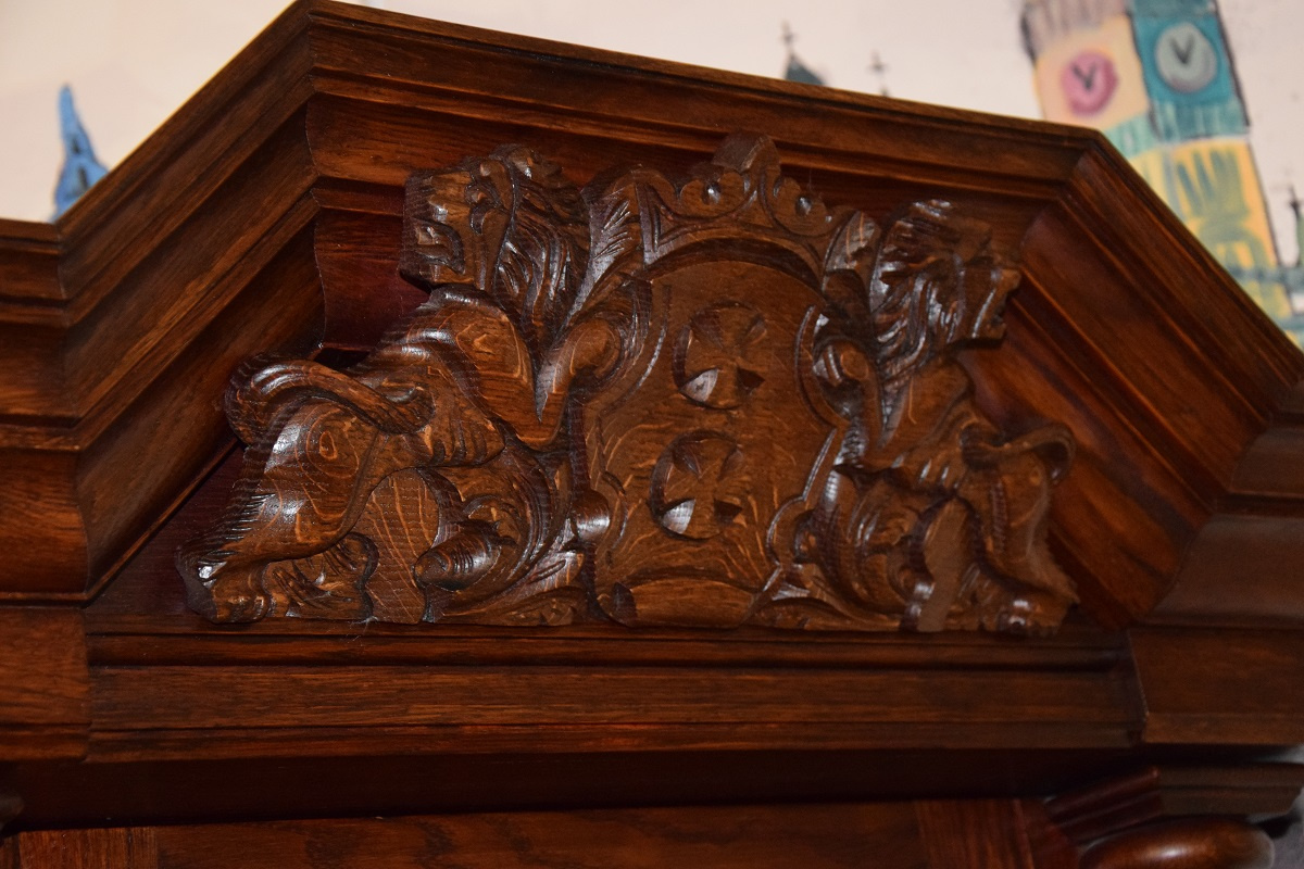 witryna narożna - meble gdańskie - stan idealny - 5