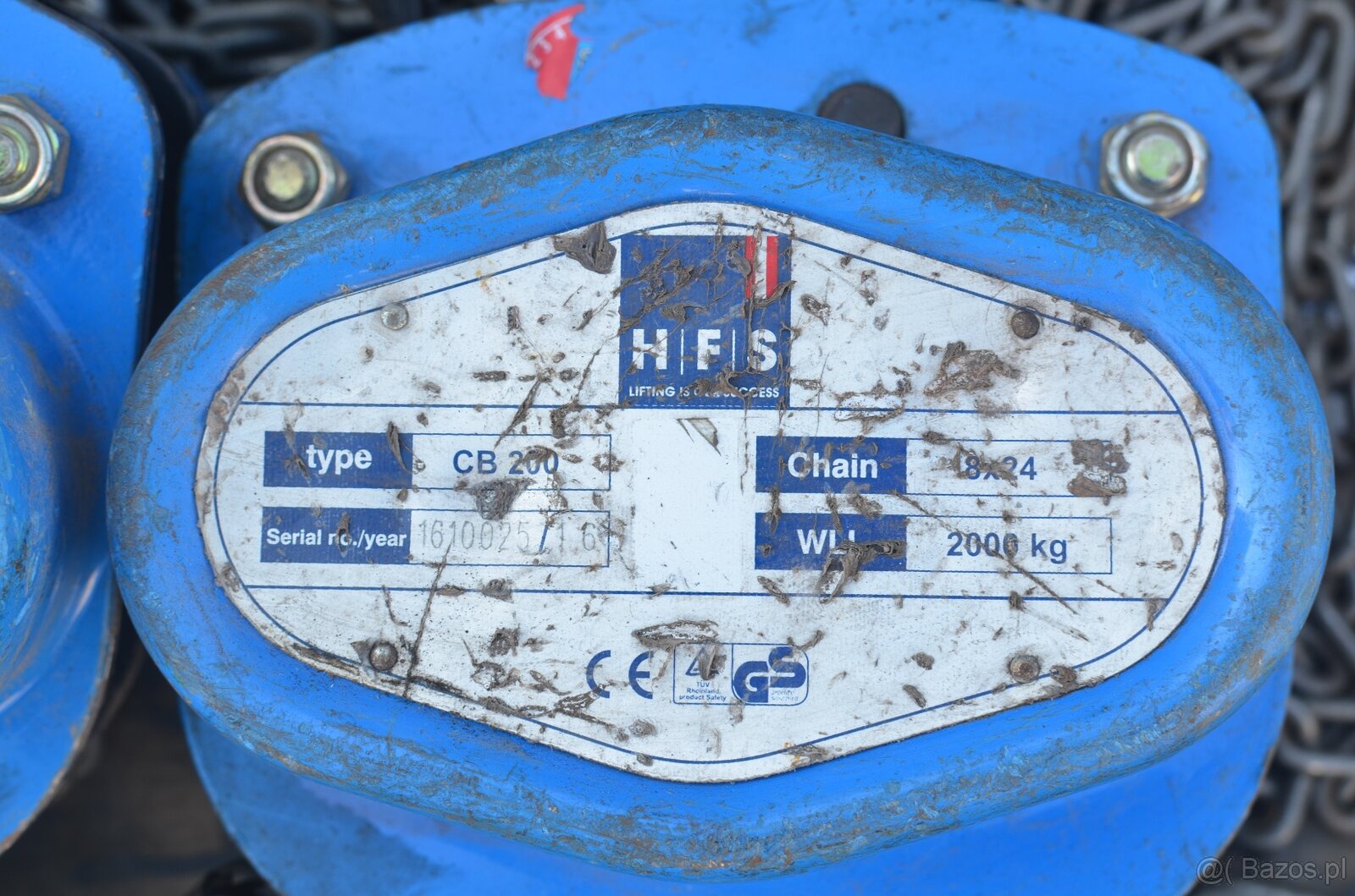 Ręczny wciągnik łańcuchowy CB 200 (HFS Austria) – 2000 kg - 5