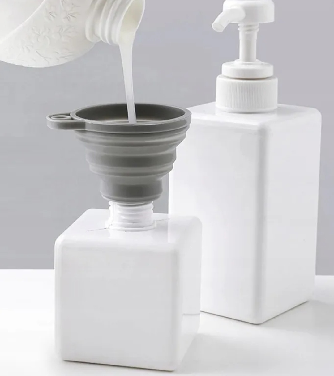 Silikonowy lejek. Składany, harmonijka. - 5