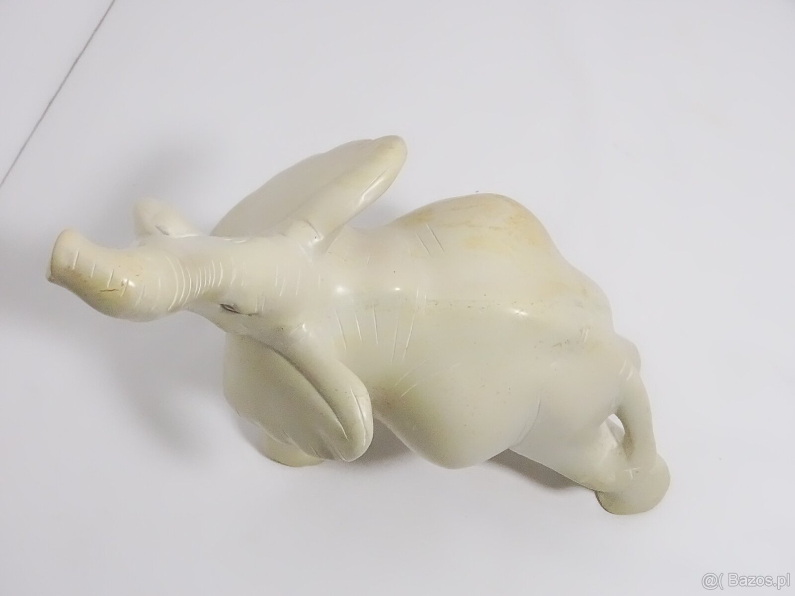 Bardzo realistyczna figurka dużego słonia 32 cm misternie rz - 5