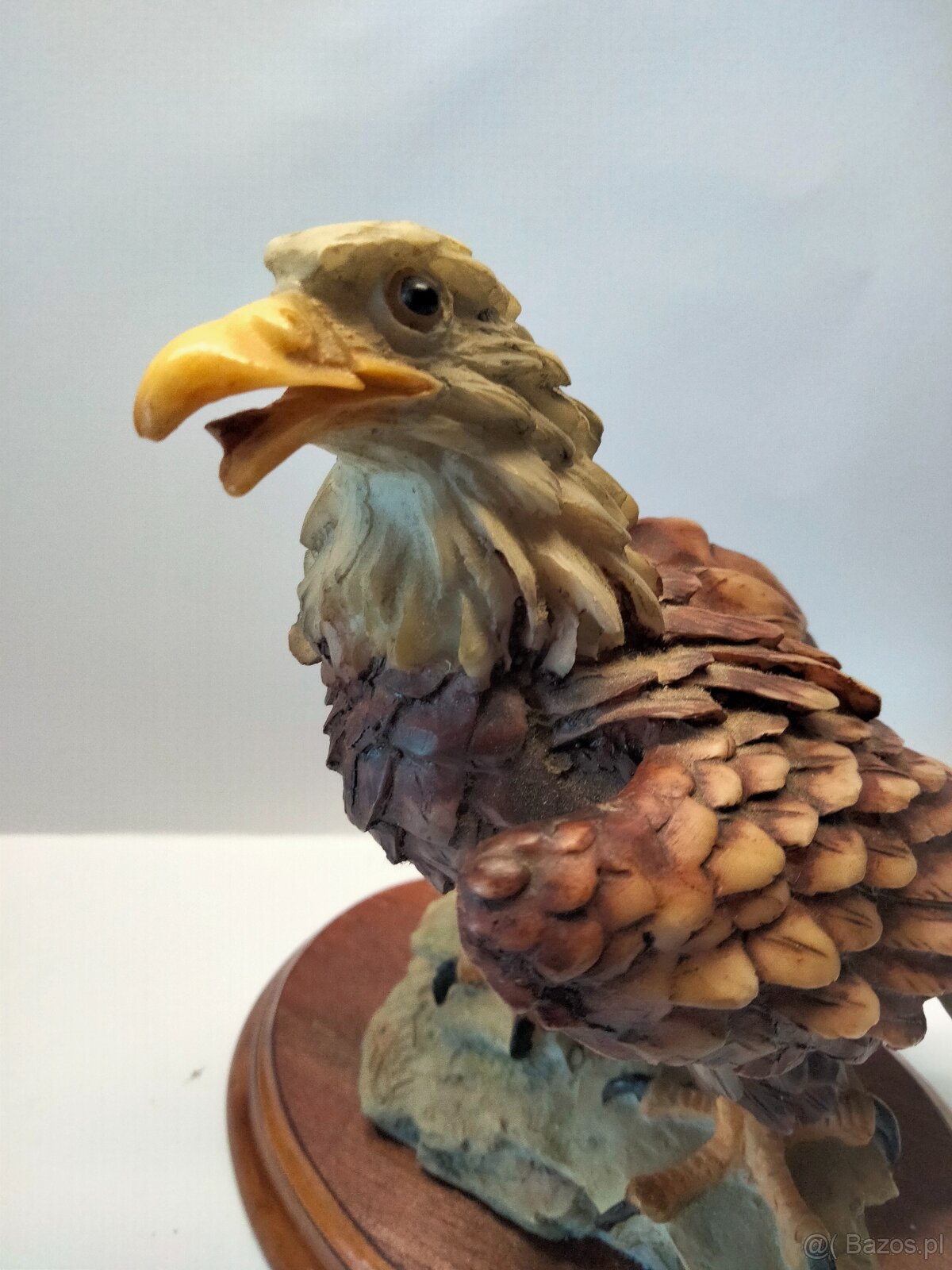 Włoska figura - sygnowana Ptak - Orzeł - stan kolekcjonersk - 5