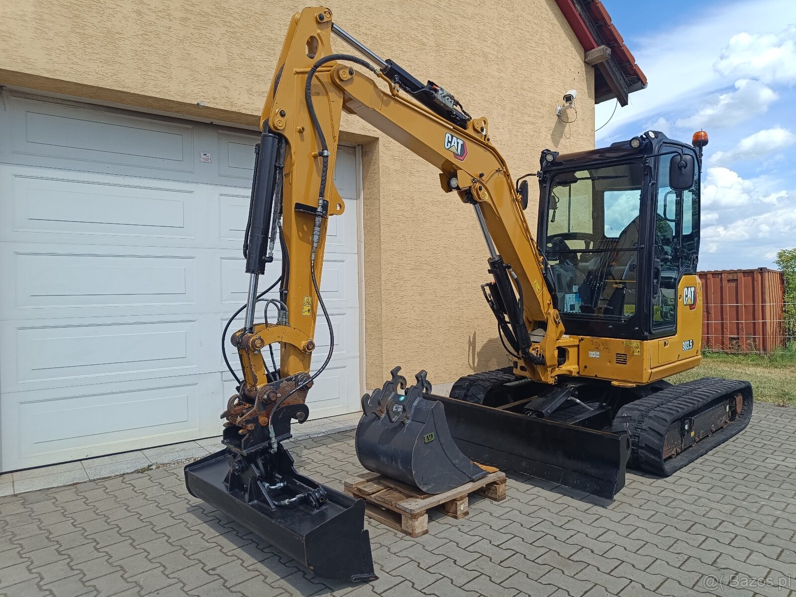Minikoparka CAT 303.5 CR 07A - rok 2022 - klimatyzacja - 5
