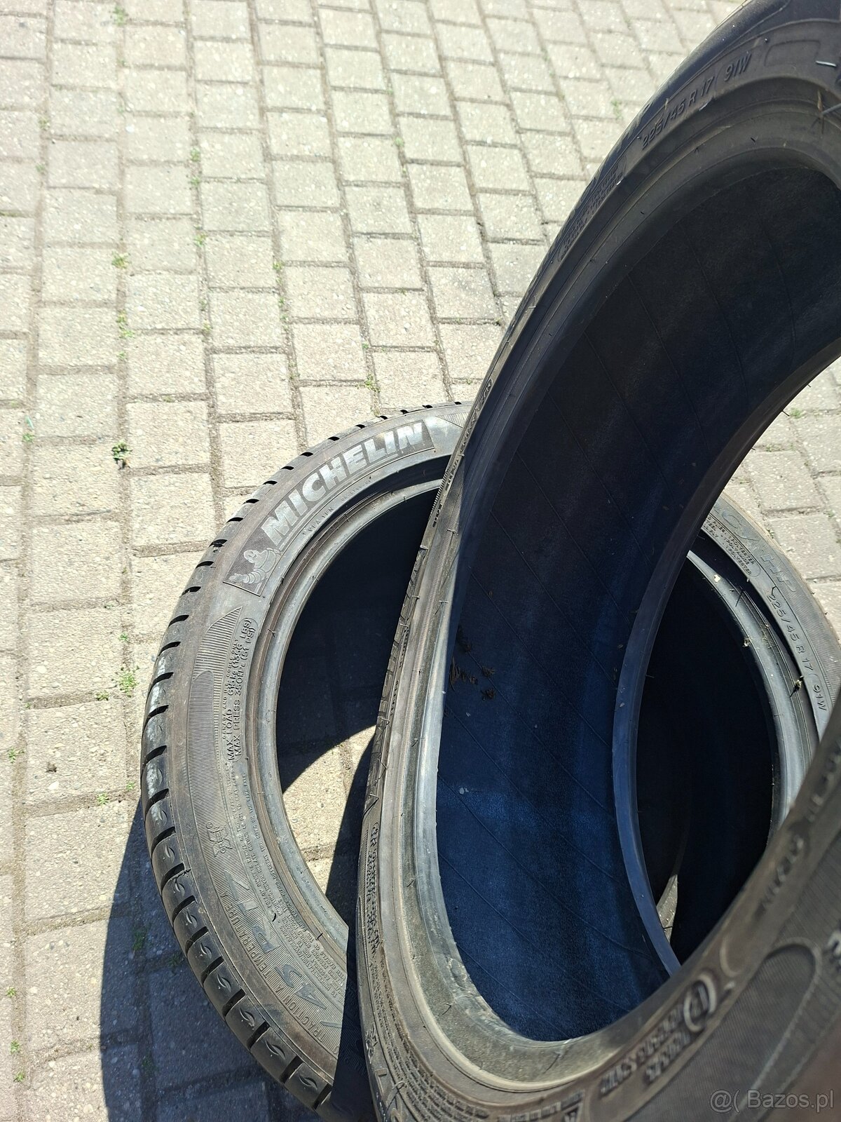 opony 225/45/17 r MICHELINE PRIMALE HP 91 v bieżnik ok 6.5 - 5