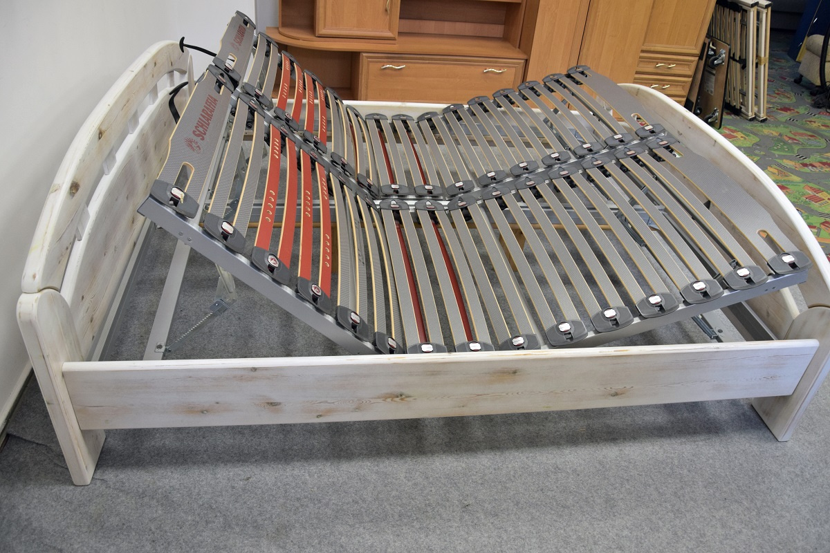 łóżko z materacami z drewna sosnowego - komplet jak nowy - 5