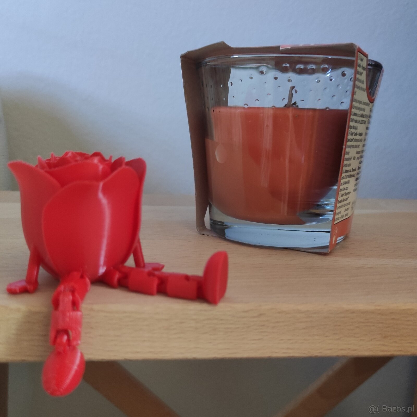 Siedząca różyczka z druku 3D – oryginalna dekoracja - 5