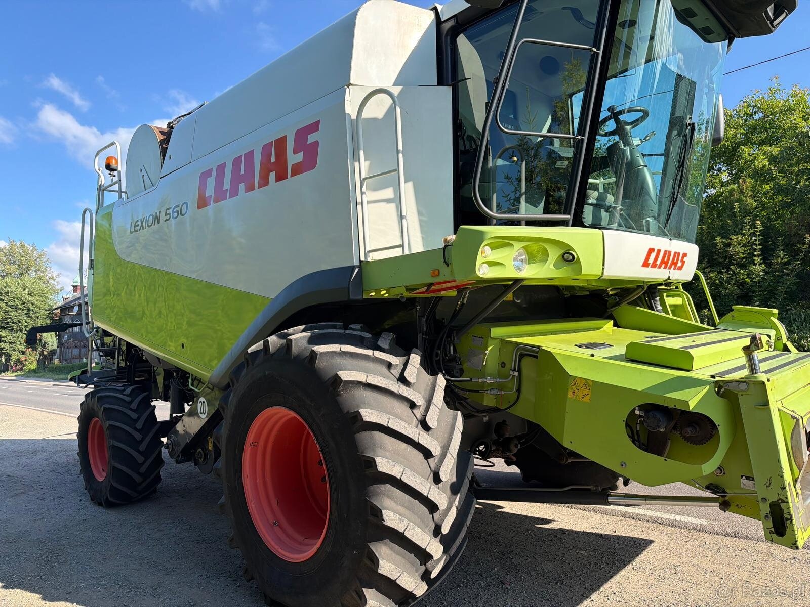 Kombajn zbożowy Claas Lexion 560 heder V750 rok prod. 2009 S - 5