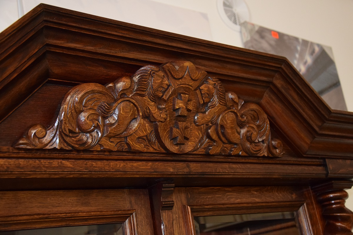 kredens dębowy - meble gdańskie - stan idealny jak nowy - 5